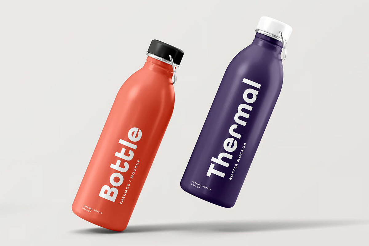Thermal Bottle Mock-up, a Product Mockup by zippypixelstudio (Photo 8 of 12)
