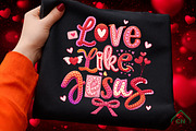 Faux Yarn Love like Jesus Png, an Illustration by Craft Nest (Thumbnail 1 of 4)