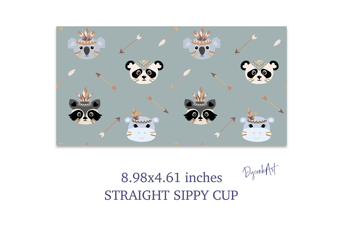12 Oz Sippy Cup Sublimation Bundle, a Print Template by DysenkaArt (Photo 4 of 8)