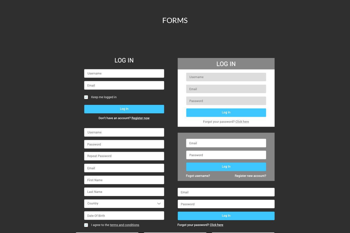 Bones Wireframe Kit, a Wireframe Template by Web Donut (Photo 6 of 9)