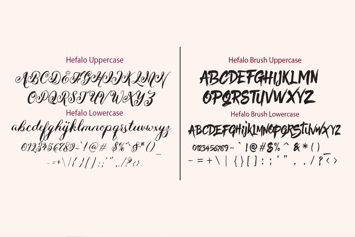 Hefalo Brushscript preview 7