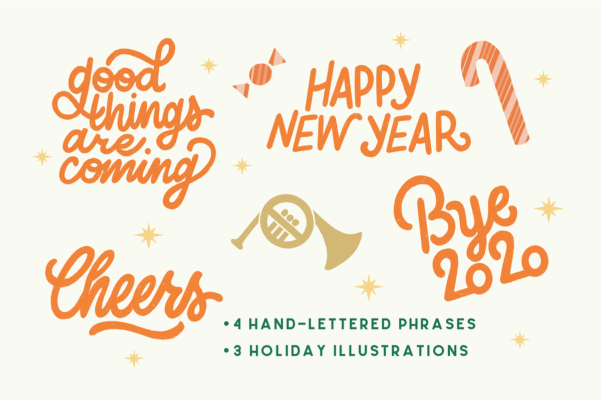 New Years Vintage Cocktail Pack, a Graphic by Abigail Creative (Photo 3 of 3)
