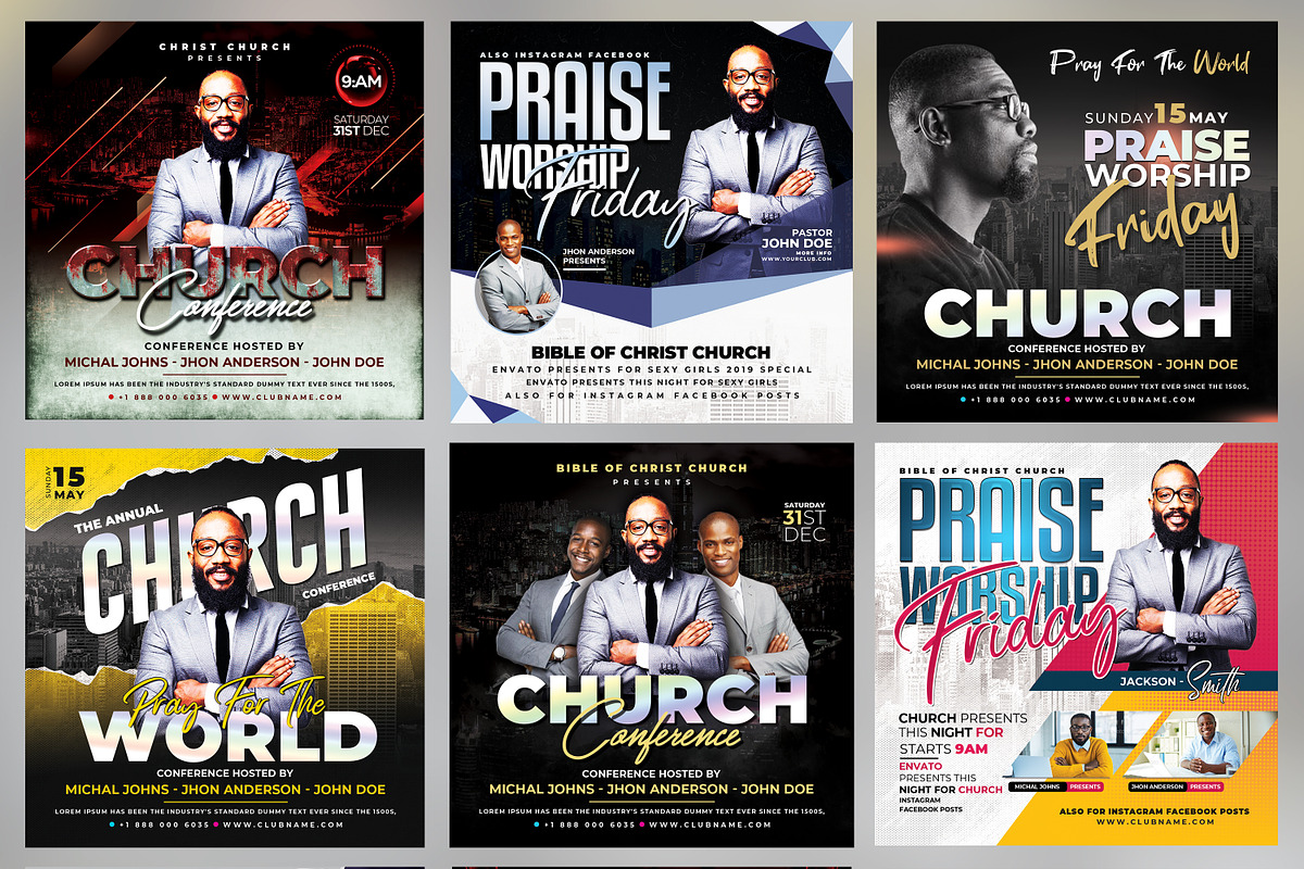 150+ Church Flyers Bundle, a Flyer Template by AfzaalGraphics (Photo 15 of 18)