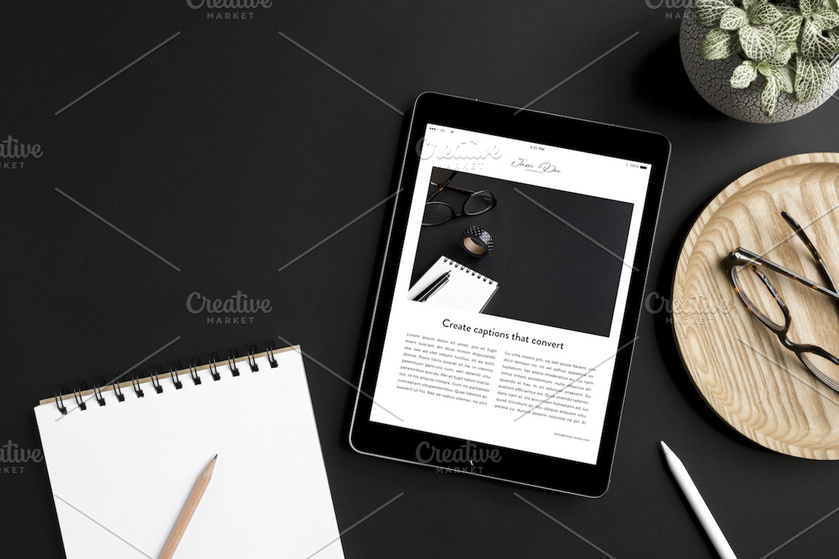 Lifestyle iPad Photo Mockups, an iPad Mockup by Moyo Studio (Photo 9 of 9)