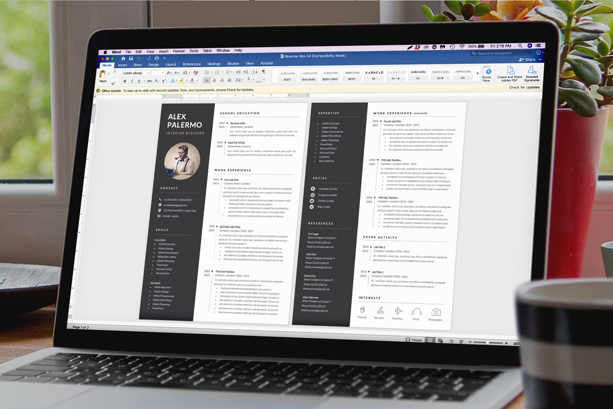 Resume Template Cv, a Resume Template by Estartshop (Photo 7 of 8)