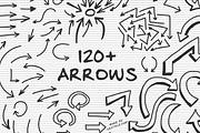 120+ Hand Drawn Vector Arrows, a Work Illustration by Graticle (Thumbnail 1 of 2)