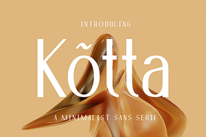 Kotta - Minimalist Sans Serif