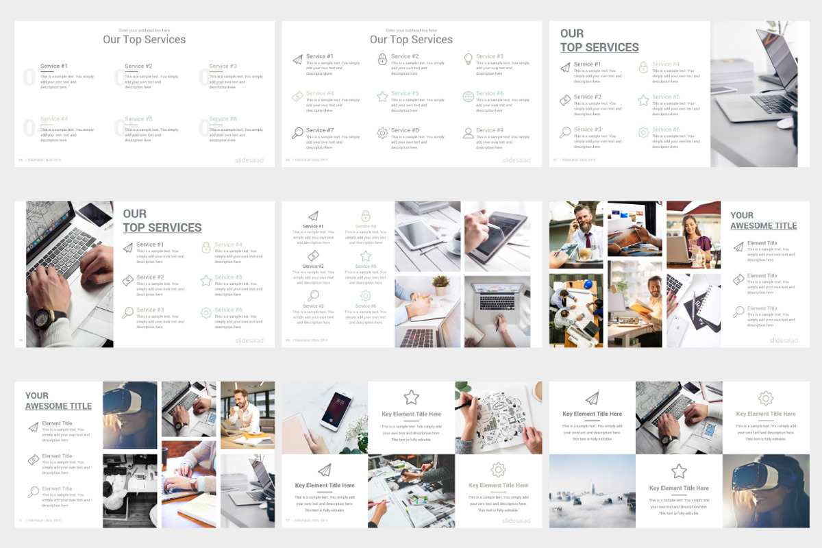 Elegant PowerPoint Template Pack, a Presentation Template by SlideSalad (Photo 12 of 25)