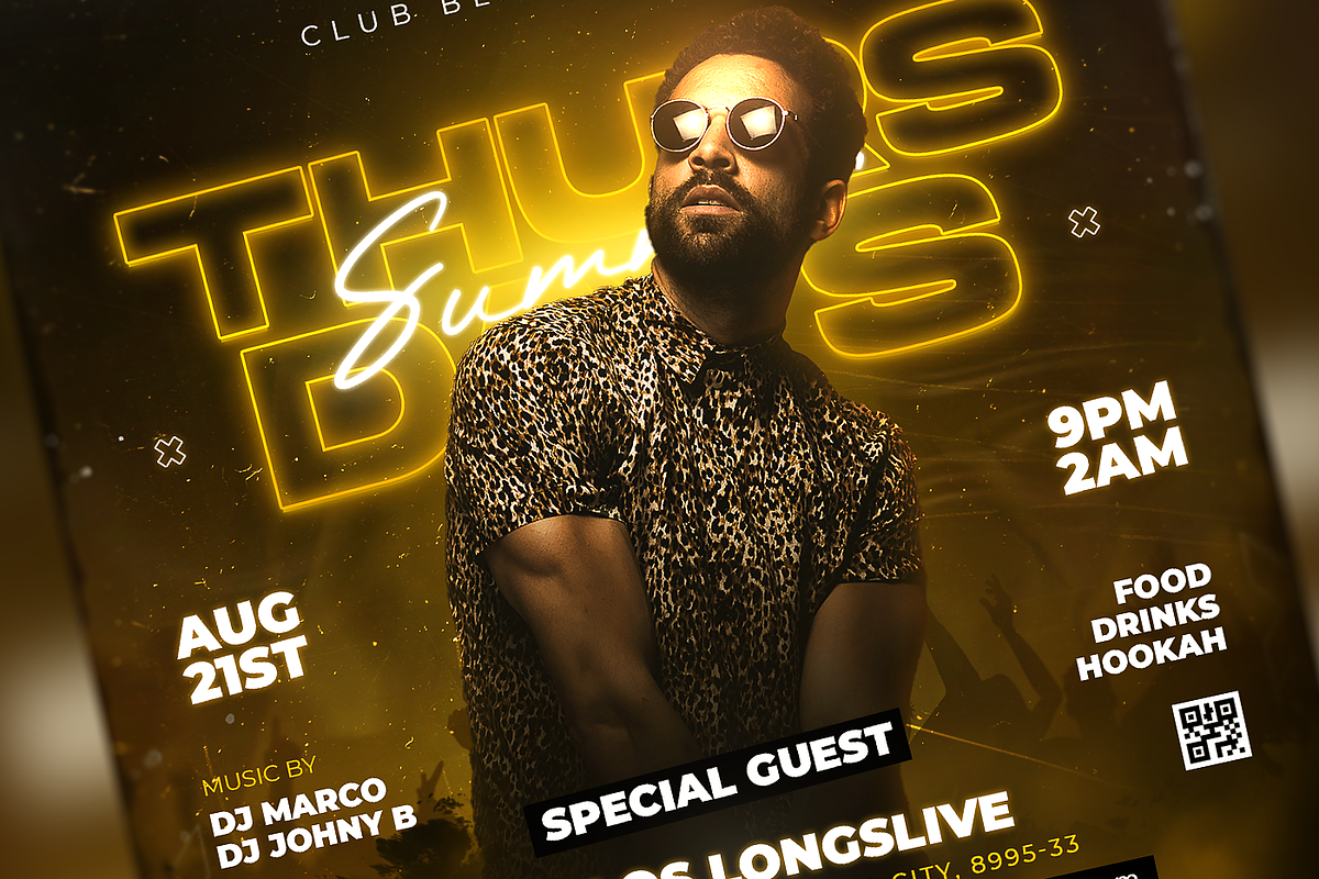 Party Flyer Template, a Flyer Template by FLYERHIVE (Photo 2 of 3)