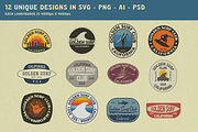 Vintage Beach & Surf Logo Templates, a Branding & Logo Template by Golden Vision Studio (Thumbnail 6 of 7)