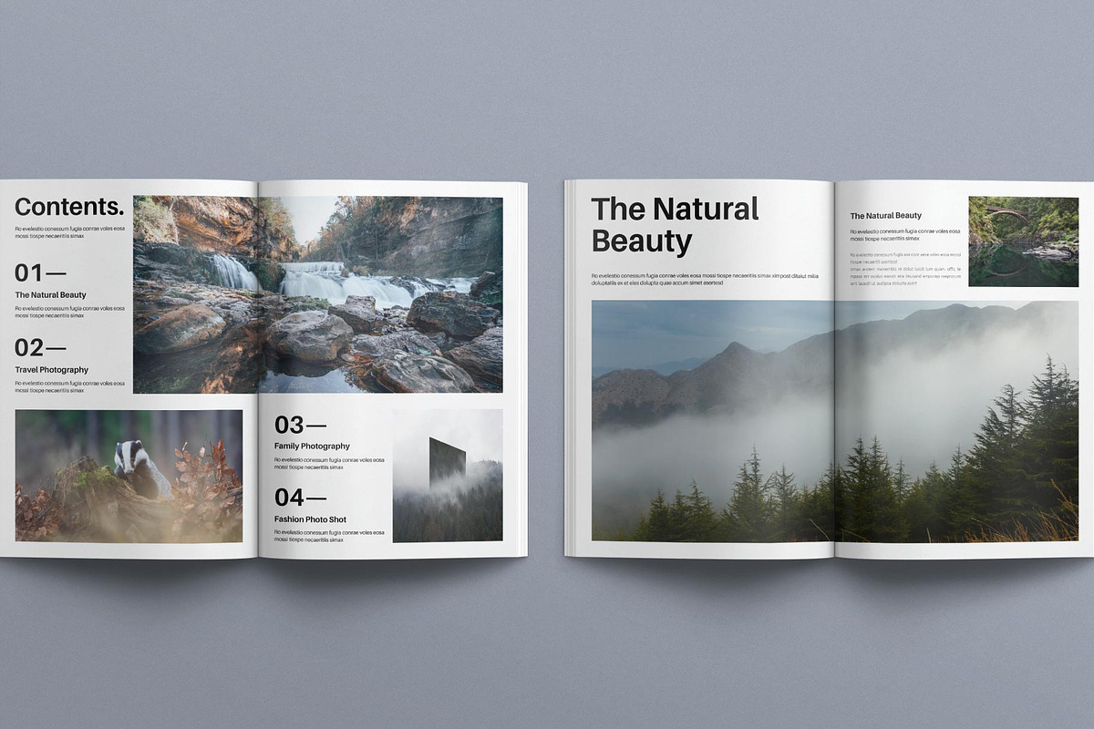 Photo Album Book Layout Template, a Magazine Template by E-Type (Photo 3 of 8)