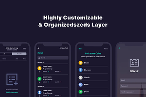 CaCoin - Crypto Market App Design UI