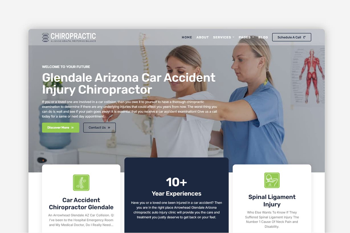 Chiropractic WordPress Theme, a WordPress Template by Your Theme Shop (Photo 1 of 9)
