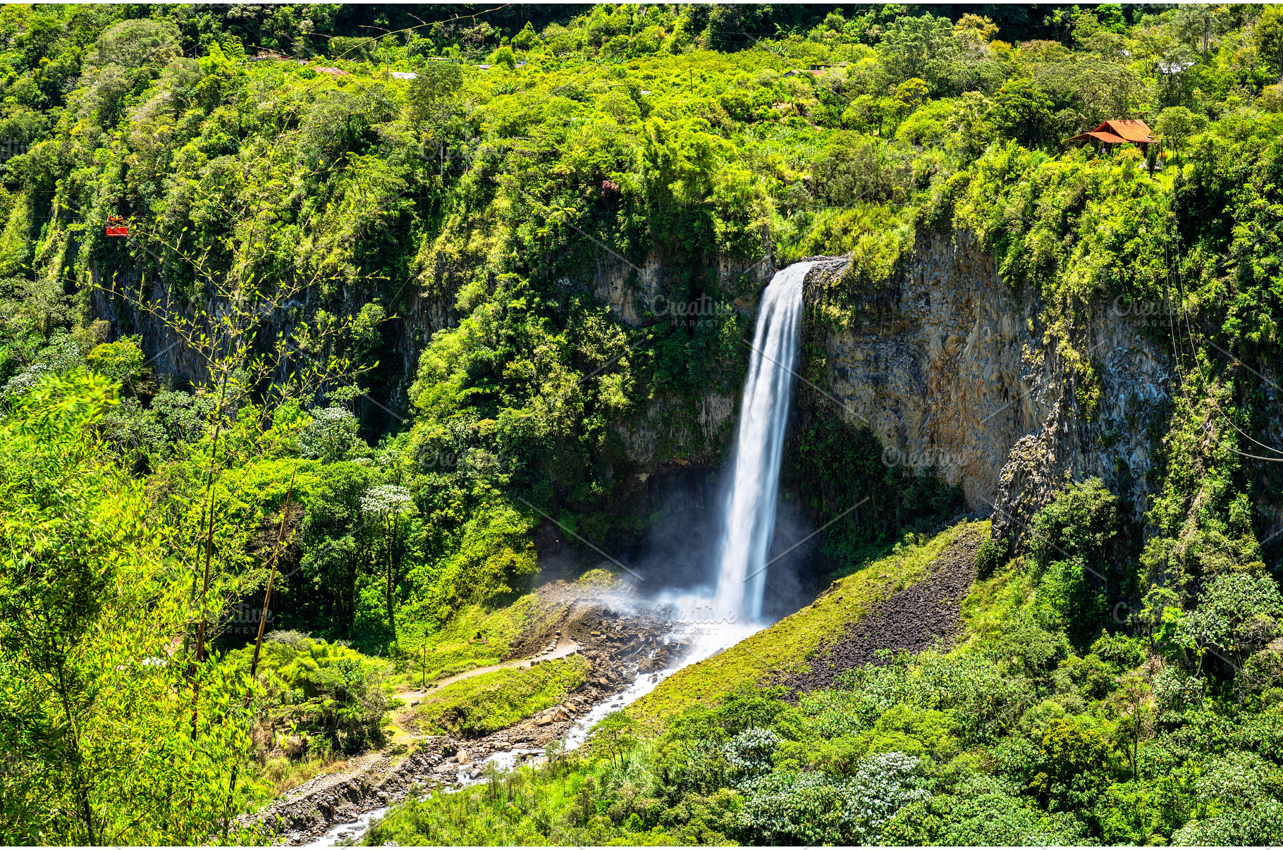 Manto de la Novia waterfall and, a Nature Photo by Leonid Andronov