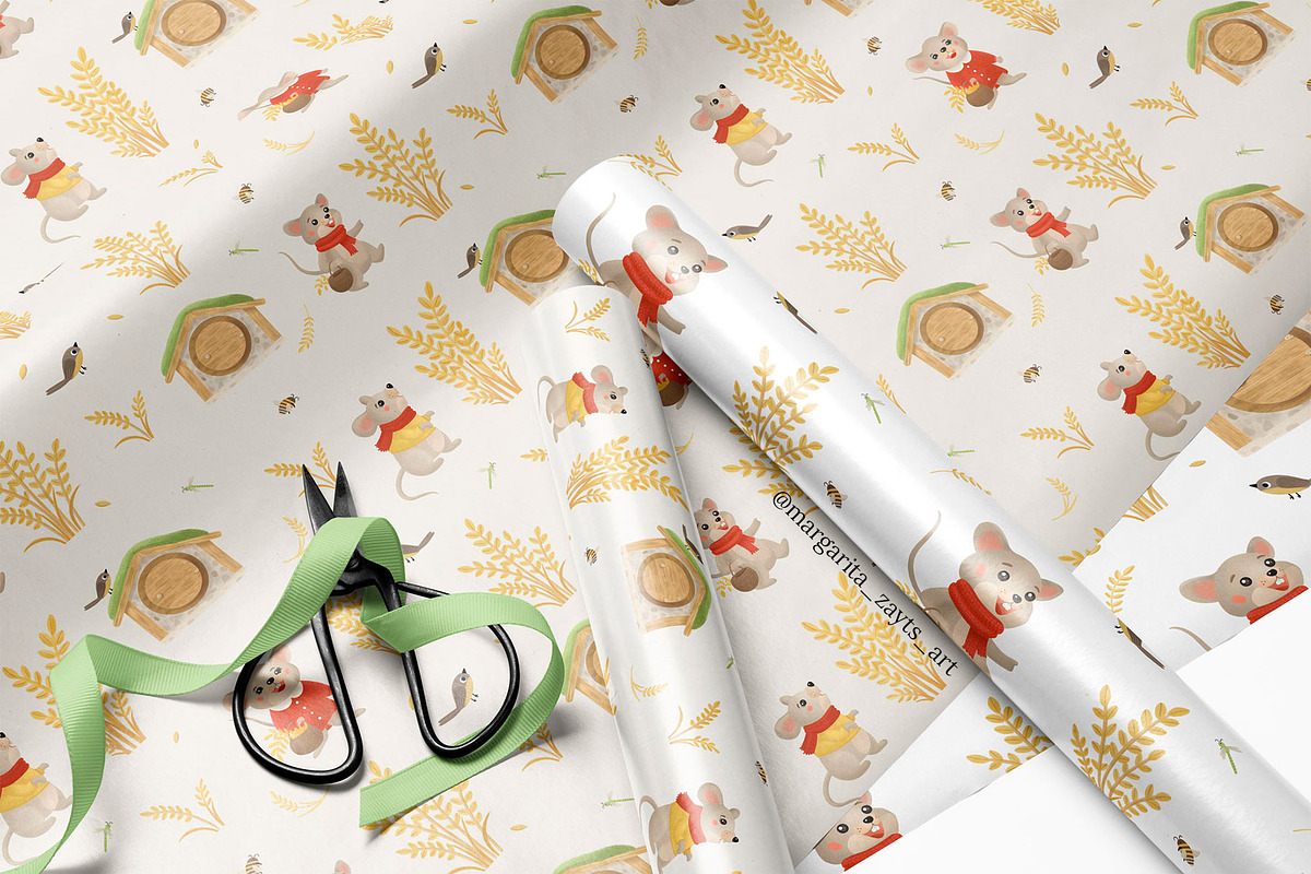 Mice & Ears Seamless Patterns, a Pattern Graphic by Letters-Shmetters (Photo 8 of 9)
