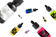 Dark & Clear Dropper Bottle Mock-Up, a Packaging Mockup by Noires (Thumbnail 2 of 5)