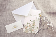 Watercolor wild flowers greenery, an Illustration by MariGraphic boutique (Thumbnail 6 of 11)