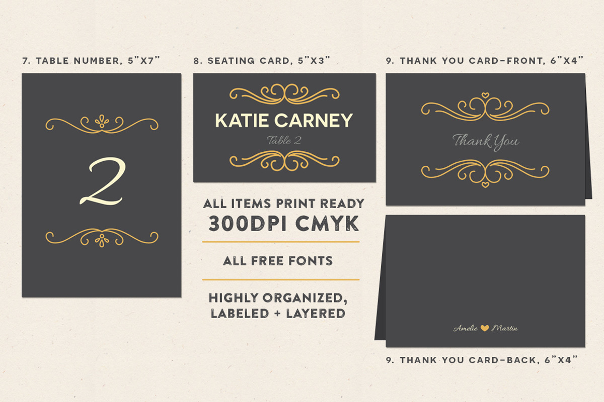 Fairytale Wedding Pack, an Invitation Template by Every Tuesday (Photo 5 of 5)