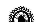Boho Rainbow Floral Arch SVG Bundle, an Illustration by Creativeshirt (Thumbnail 10 of 31)