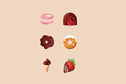 Sweet Dessert Illustration Set, a Food Illustration by studiogstock (Thumbnail 3 of 3)