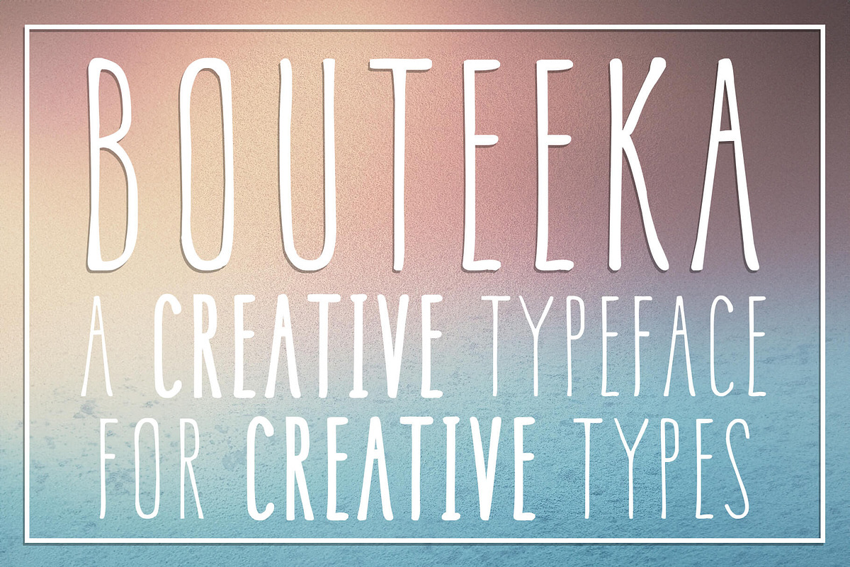 Bouteeka Font, a Handwritten Font by Fontastic Ventures (Photo 1 of 4)