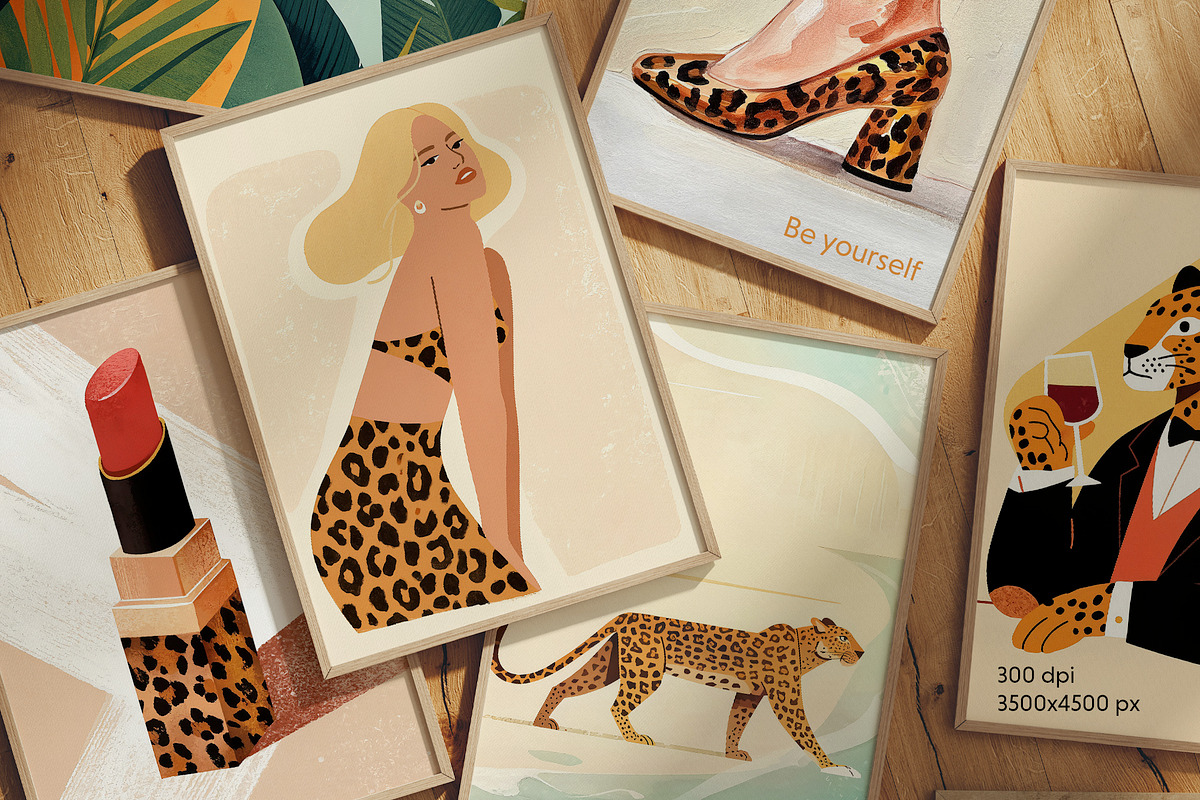 Be Wild Leopard Style Posters, a Background Graphic by MixedArt (Photo 2 of 9)