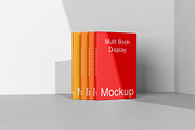 Multi Book Display Mockup - 8 Views, a Books & Magazine Mockup by Illusiongraphic (Thumbnail 3 of 23)