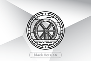 Vintage Water Wheel Logo Template, a Branding & Logo Template by Heavtryq Design (Thumbnail 4 of 4)
