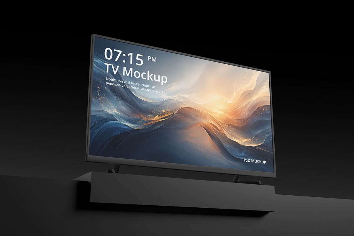 Smart TV Mockup for Digital Screen, a Mac Mockup by My Code Std (Photo 4 of 5)