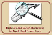 Giant Sea Animal Hand Drawn Elements, an Animal Illustration by Artolabs (Thumbnail 3 of 5)