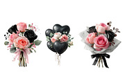 Black Pink Rose Valentine Clipart Bu, an Illustration by Designworld (Thumbnail 4 of 7)