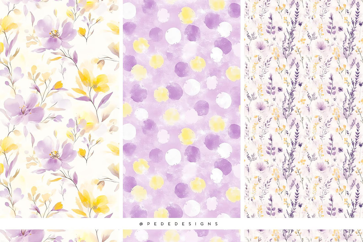 Spring Is Here. Purple Edition., a Seasonal Illustration by PeDe Designs (Photo 14 of 14)