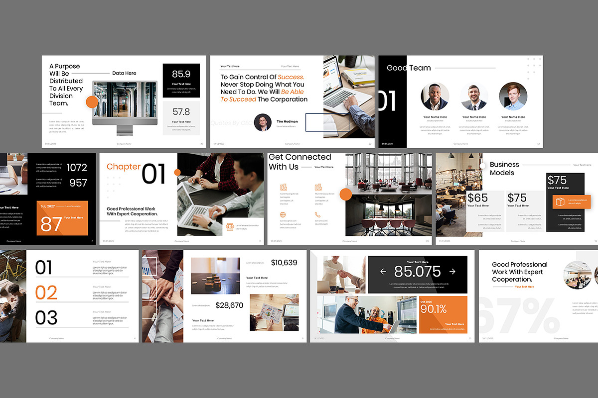 Yearly Report Annual Statistic PPT, a Presentation Template by Robs Daily Design (Photo 4 of 9)