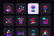 Bundle of Flat AI Icons, a Duotone Icon by Creative Stall (Thumbnail 9 of 11)