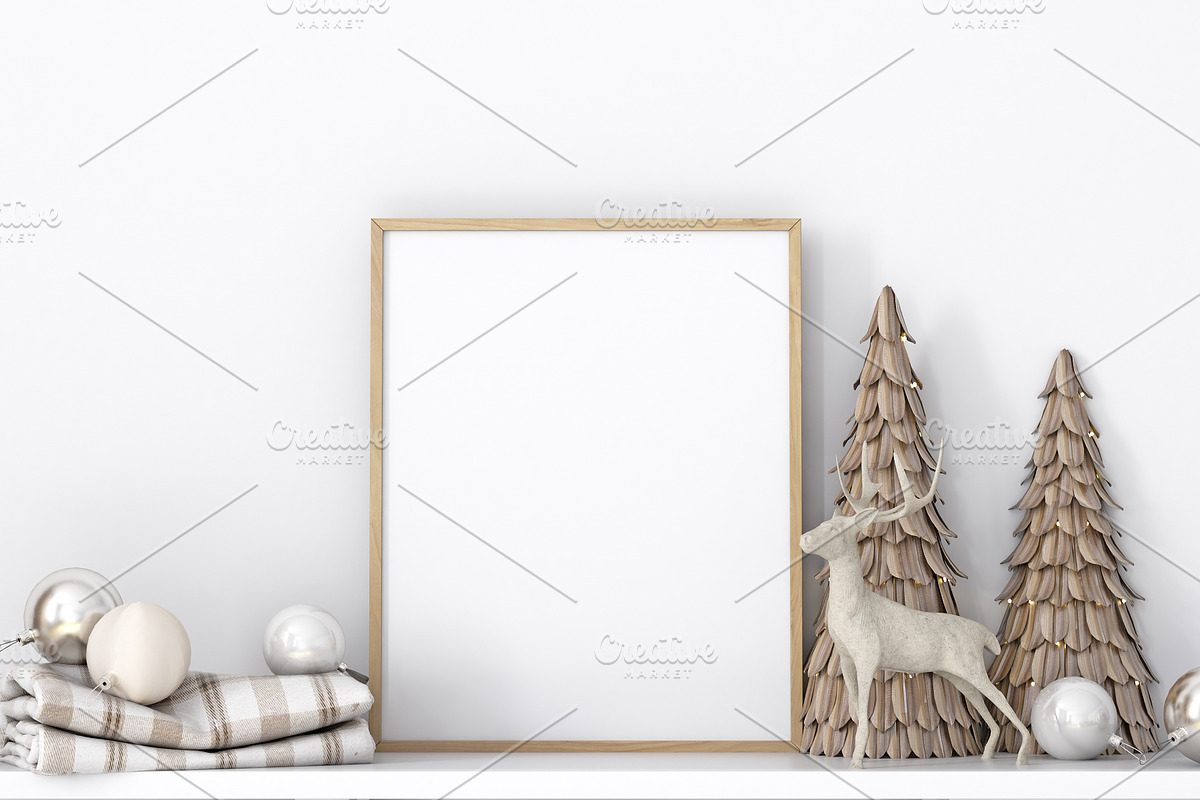 Christmas Frame Mockup Bundle -20, a Print Template by Mockup Shop (Photo 31 of 39)