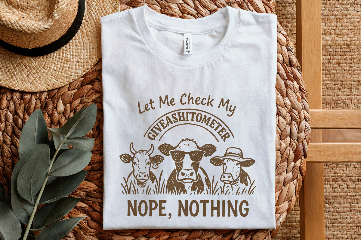 Funny Cow Giveashitometer PNG, an Illustration by SharpMarketplace (Photo 5 of 9)