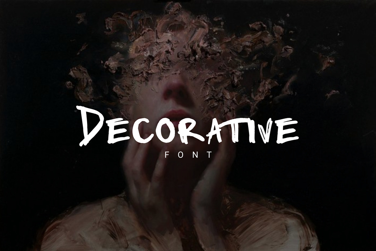 Decorative font, a Sans Serif Font by Presets store (Photo 1 of 2)