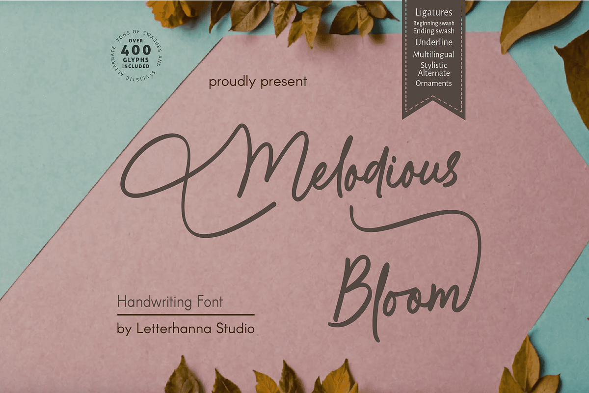 Melodious Bloom Font, a Handwritten Font by Letterhanna Studio (Photo 16 of 16)