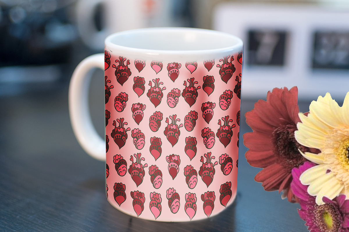 Set of 7 patterns with hearts, a Pattern Graphic by BondarenkoNat (Photo 3 of 3)