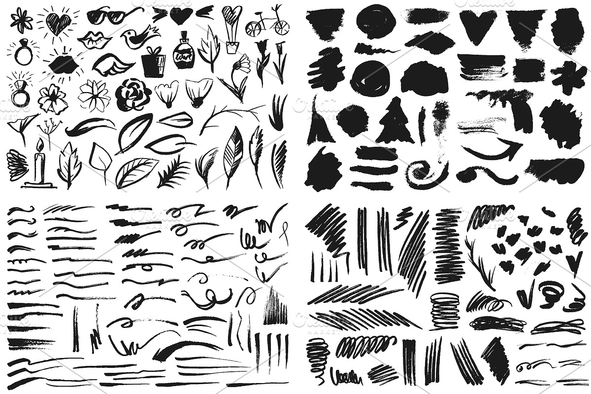 Valentine's Day Pack. 378 elements., a Brush Add-On by MariShop (Photo 4 of 4)