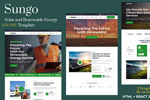 Sungo - Solar & Renewable Template, a HTML Template by Helenshop