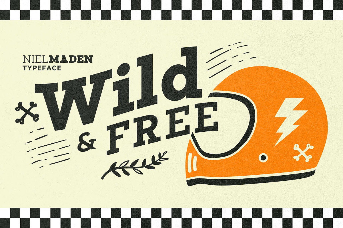 Nielmaden, a Slab Serif Font by Drizy (Photo 2 of 9)