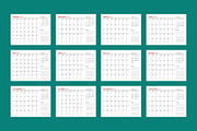 2027 Vector Calendar | Planner, a Texture Illustration by mikhailmorosin (Thumbnail 1 of 6)