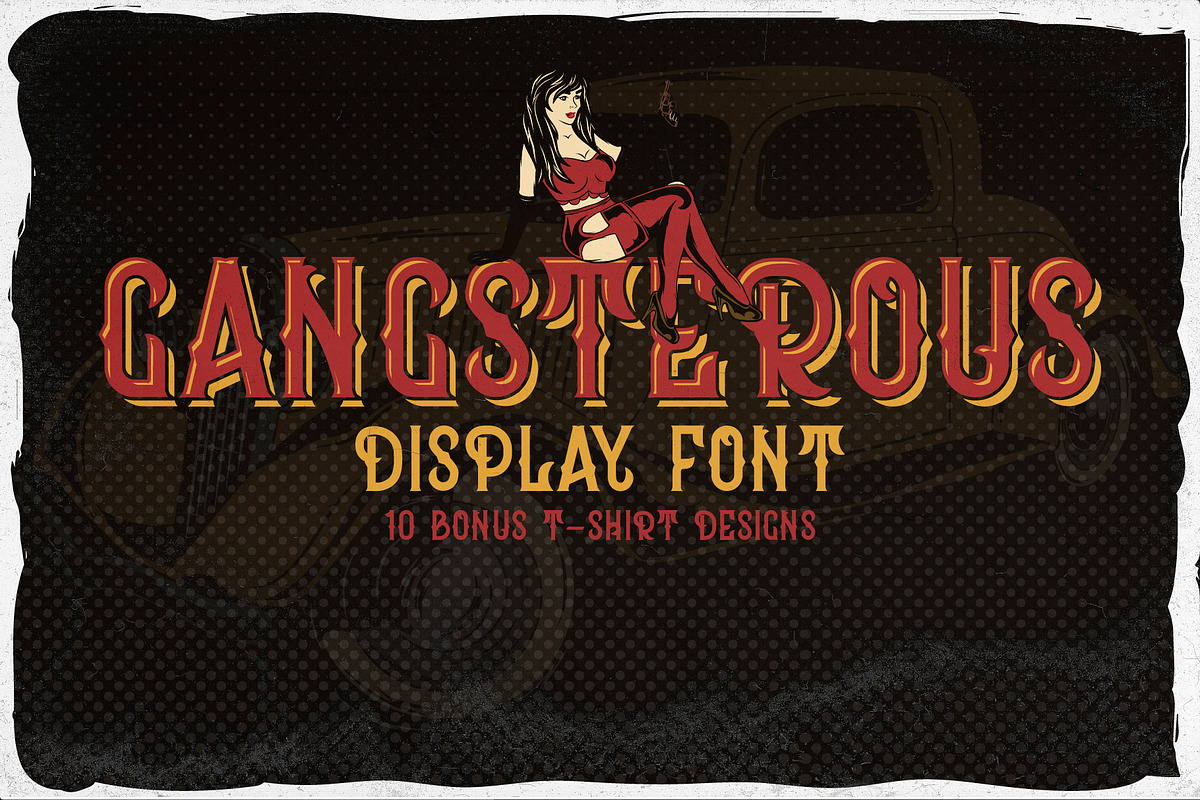 Gangsterous font + 10 designs, a Symbol Font by Heather_insane (Photo 1 of 8)