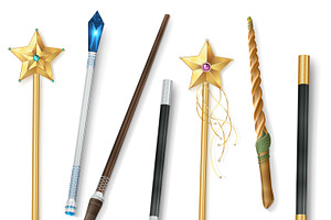 Collection Of Magic Wands