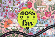 Elegant Floral Patterns: Botanical, a Pattern Graphic by likorbut (Thumbnail 1 of 21)