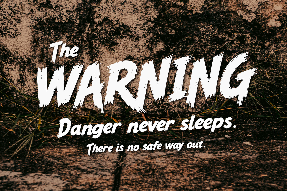 Runster Dread - Raw Intense Font, a Handwritten Font by HypeWorksCo (Photo 5 of 16)