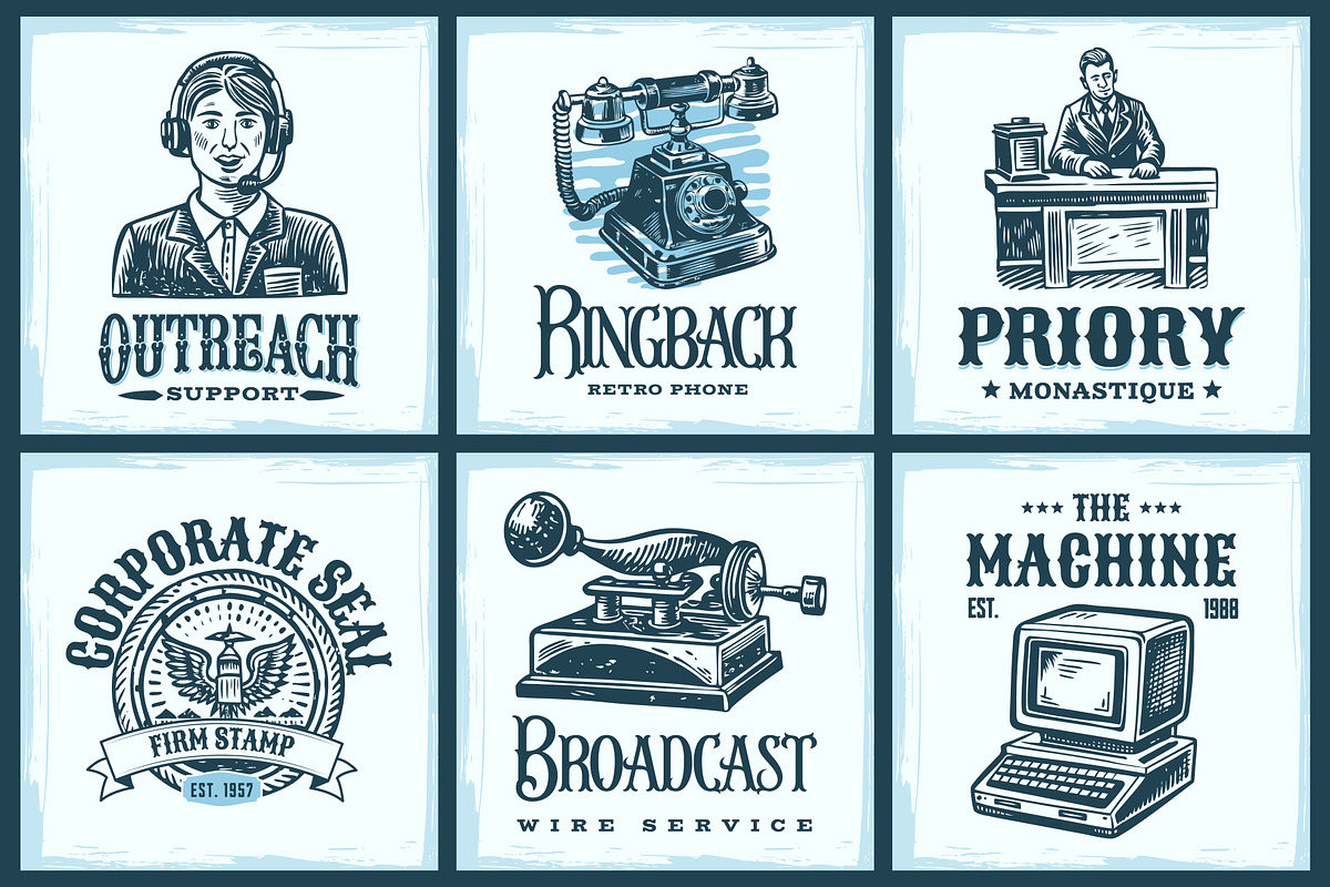 Vintage Business and Banking Icon, a Work Illustration by Creative Stall (Photo 3 of 10)