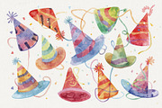watercolor birthday Cakes Party, a Graphic by Creativeshirt (Thumbnail 12 of 14)