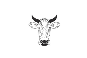 Cow Head Logo Design